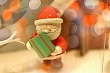 サンタクロース人形 プレゼントのフリー写真素材 wno0049-049